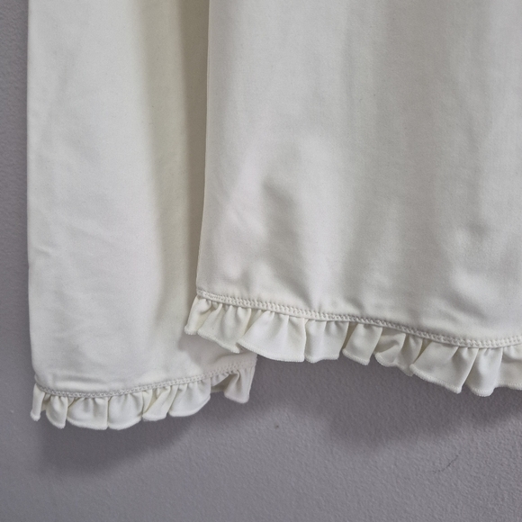 Summersalt NWT Waterside Ruffle Rash Guard Cream Size 14 - Picture 5 of 6